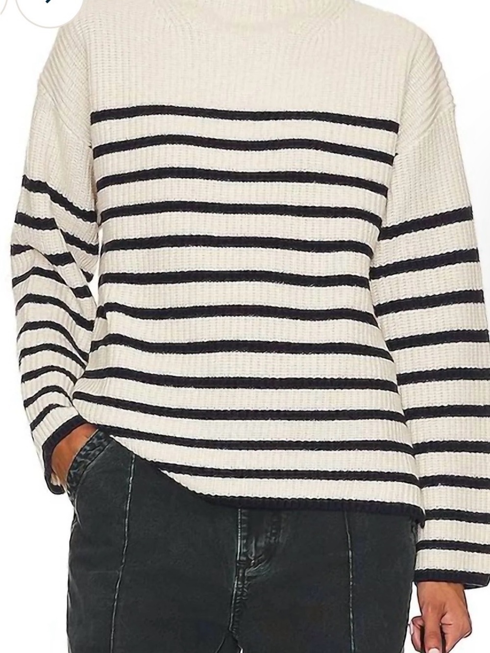 Rails Claudia Cream & Navy Striped Sweater